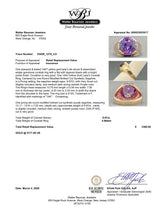 Estate 14K Y Gold 9.97ct Lab-Created Purple Sapphire Cocktail Ring
