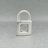 Estate Tiffany & Co. SS C Padlock Pendant