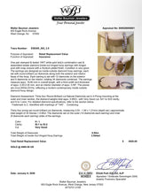 Estate 14K W Gold 0.95ctw H-I/SI1-2 Diamond In/Out Hoop Earrings