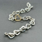 Estate Tiffany & Co SS 18 Heart Link Bracelet