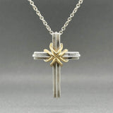 Estate Tiffany & Co. SS 18 Cross Pendant