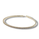 14K Y Gold 1.00ctw H/SI1 Diamond Flexible Bangle Bracelet