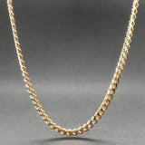 Estate 18K Y Gold 3.57mm 24” Cuban Link Chain