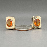 Estate 14K Y Gold Citrine Earrings