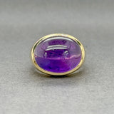Estate 18K Y Gold Amethyst Cocktail Ring