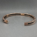 Estate Bulgari 18K R Gold B.zero 1 Black Ceramic Bangle Bracelet