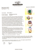 Estate Platinum 2.25ct Emerald & 1.90ctw Diamond Cocktail Ring