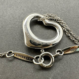 Estate Tiffany & Co. SS Peretti 16mm Open Heart Pendant