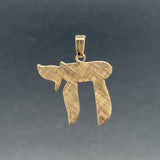 Estate 14K Y Gold Chai Pendant