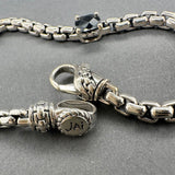 Estate Jai SS 3.63ctw Black Spinel Bracelet