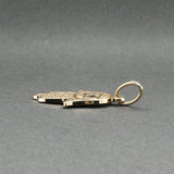 Estate 14K Y Gold Hamsa Star of David Pendant