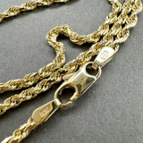 Estate 14K Y Gold 2.13mm 18” Rope Chain