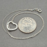 Estate Tiffany & Co. Peretti SS 16mm Open Heart Pendant