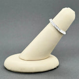 Estate 14K W Gold 0.30ctw One Sided Pave Diamond Ring