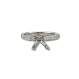 14K W Gold 0.90ctw G/SI1 4 Prong Diamond Engagement Ring Mounting