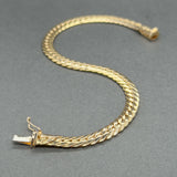 Estate 14K Y Gold 4.9mm Curb Link Bracelet