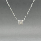 Estate 14K W Gold 0.34ct G/I1 Diamond Pendant
