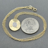 Estate 14K TT Gold 0.05ctw G-H/VS2-SI1 Diamond Pendant