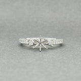 Estate 14K W Gold 0.40ctw H/SI1-I1 Diamond Eng. Ring