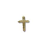 14K Y Gold 0.15ctw G/I1 Small Diamond Cross