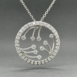Estate 14K W Gold 2.75ctw G-H/VS2-SI1 Diamond Pendant