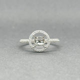 Estate 14K W Gold 0.50ctw H/SI1 Diamond Mounting Ring