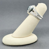 Estate David Yurman SS 8.34ct Hematite & Diamond Albion Ring