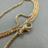 Estate 14K Y Gold 1.7mm 18” Beveled Box Chain