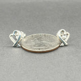 Estate Tiffany & Co. SS Picasso Mini Loving Heart Stud Earrings
