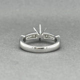 Estate 14K W Gold 0.52ctw Diamond Eng. Ring Semi-Mount