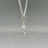 Estate 14K W Gold Star of David Pendant
