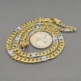 Estate Braccio 18K Y Gold 0.47ctw I-J/I1 Diamond Curb Link Chain
