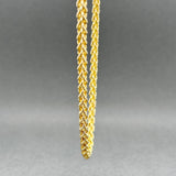 Estate 14K Y Gold 3.36mm 16.5” Wheat Chain