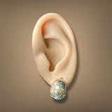 Estate John Hardy SS 18 Dot Buddha Belley Earrings