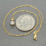 Estate 14K Y Gold 0.50ct H/I1 Diamond Solitaire Pendant
