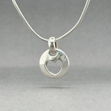 Estate Tiffany & Co. SS Heart Stencil Pendant