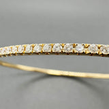 Estate 18K Y Gold 2.03ctw F-G/SI1-2 Diamond Bangle Bracelet