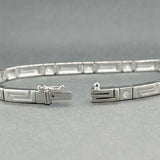 Estate 18K W Gold 0.28ctw H-I/SI1-2 Diamond Bracelet