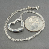 Estate Tiffany & Co. Peretti SS Open Heart Pendant