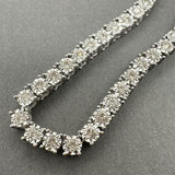 Estate 14K W Gold 2.75ctw H-I/I1-2 Diamond Tennis Necklace