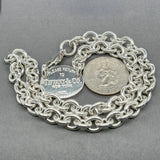 Estate Tiffany & Co. SS Oval Tag Necklace