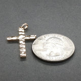 Estate 14K Y Gold 27.56mm Cross Pendant