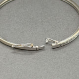 Estate 14K W Gold 0.45ctw I-J/SI2-I1 Diamond Bangle Bracelet