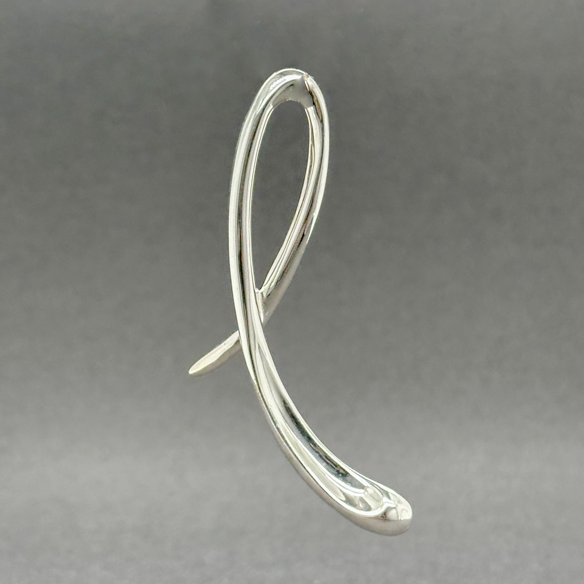 Peretti Loop Collection Estate Tiffany & Co. Sterling Silver Peretti L Pendant – Walter Bauman ...