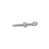 14K W Gold 0.30ctw G/I1 Shared Prong Diamond Cross