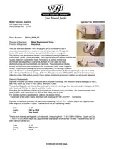 Estate 18K W Gold 1.02ctw G-H/VS1-SI2 Diamond J Hoop Earrings