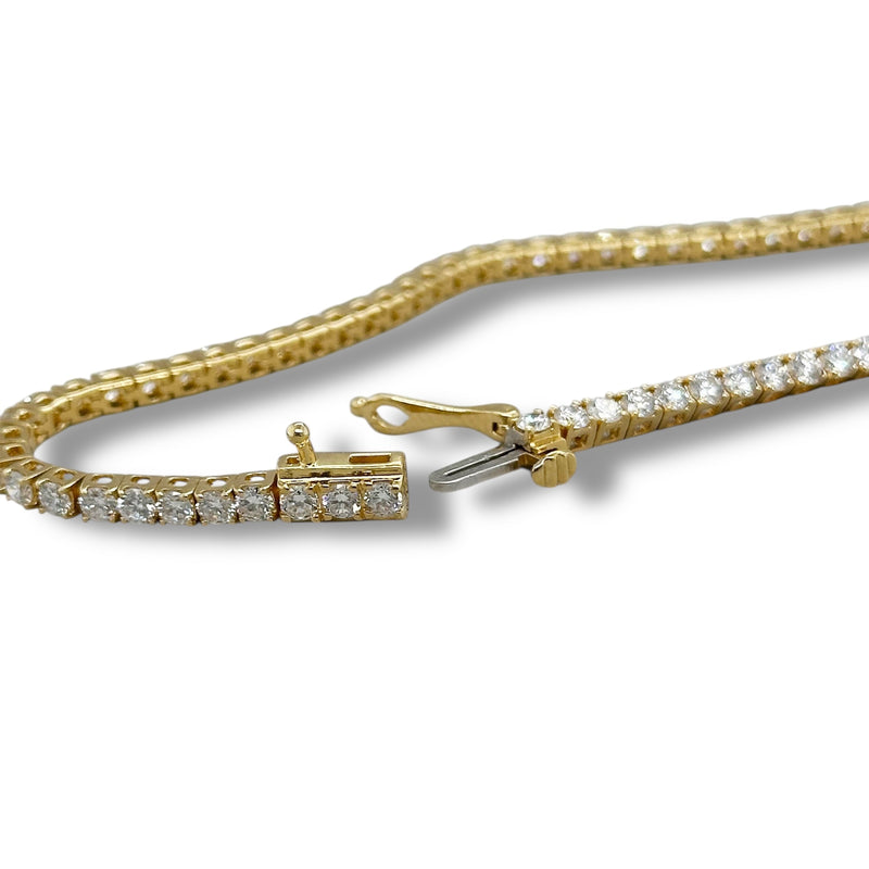 YGP Sterling 4ct F-G/VS2 Lab Created Diamond Tennis Bracelet
