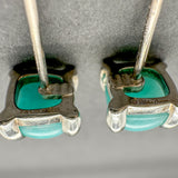Estate Tiffany & Co. Picasso SS 3.00ctw Amazonite Sugarstack Stud Earrings