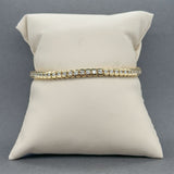 Estate 14K Y Gold 2.38ctw I-J/SI2-I1 Diamond Tennis Bracelet