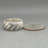 Estate Tiffany & Co. SS Groove Twist Ring